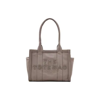 MARC JACOBS Nylon Tote Bag, Shopping Bag, Shoulder Bag Medium Size Women's Cement