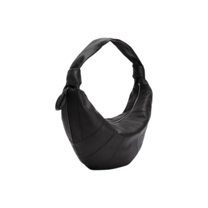 Lemaire Cow Leather Croissant Bag Handbag Trumpets Women's Black-1