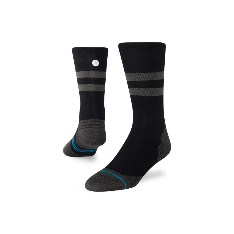 Stance Running Socks Unisex 1 Pack Black-1