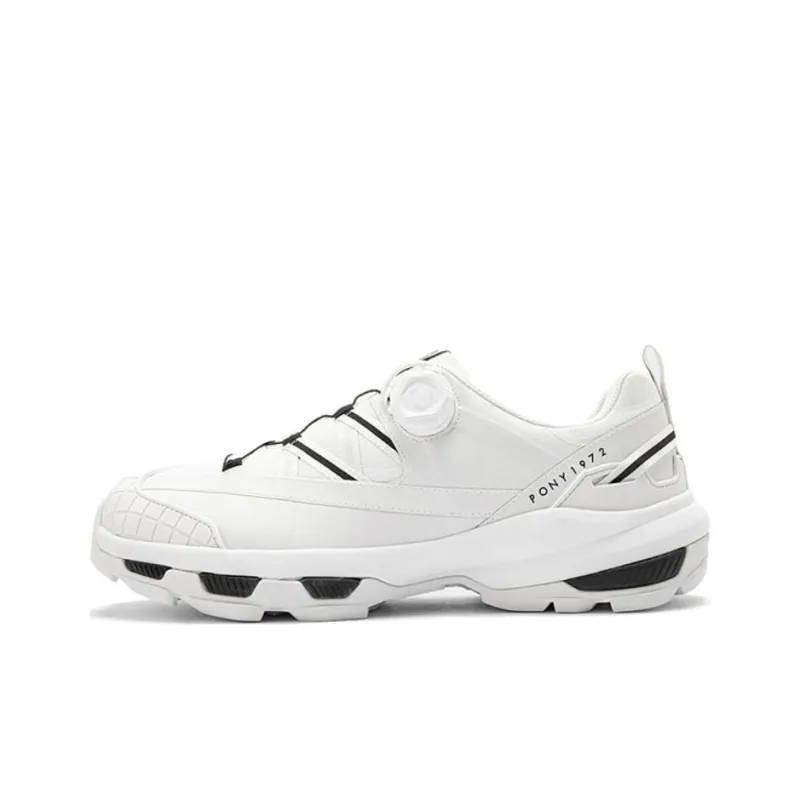 PONY Anti Slip Wear Resistant Low Top Casual Running Shoes Women's White-0