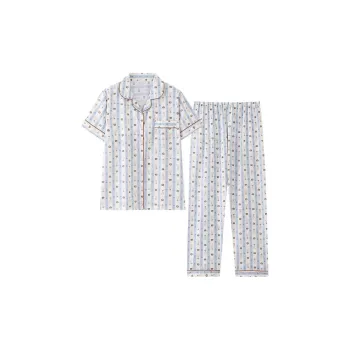 Xiang Ning Pai Pajama Set Women's Light Blue