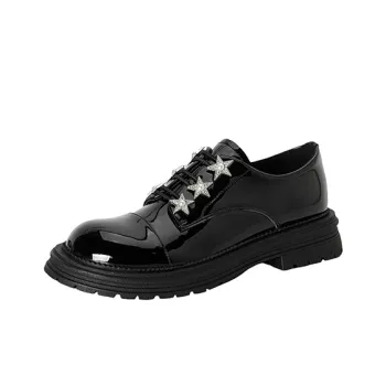 Su Yanjiao Casual Single Shoes 3.5CM Women's Black