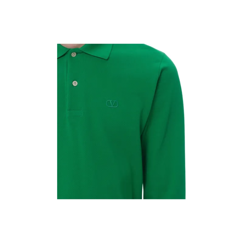 Valentino SS25 Polo Shirt Men's Green-8
