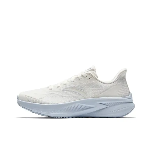 Anta Height Increasing Lightweight Breathable Slip-Resistant Low-Top Casual Running Shoes Women's White Blue