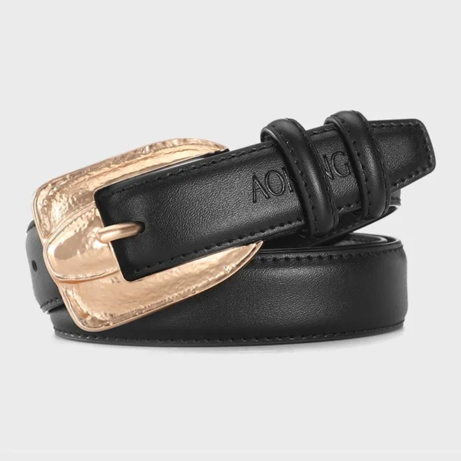 AOKANG Split Cow Leather Belts Women's 2.8cm-1