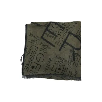 GIANFRANCO FERRE Wool Blend Knit Scarves Men's Green