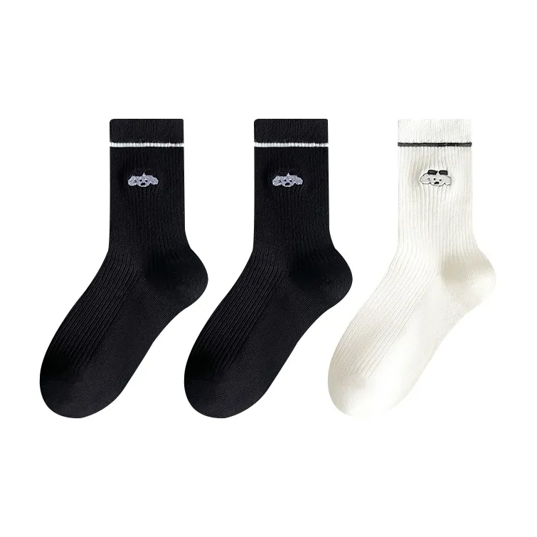 AOKANG Mid Calf Socks Women's 3 Pack-12