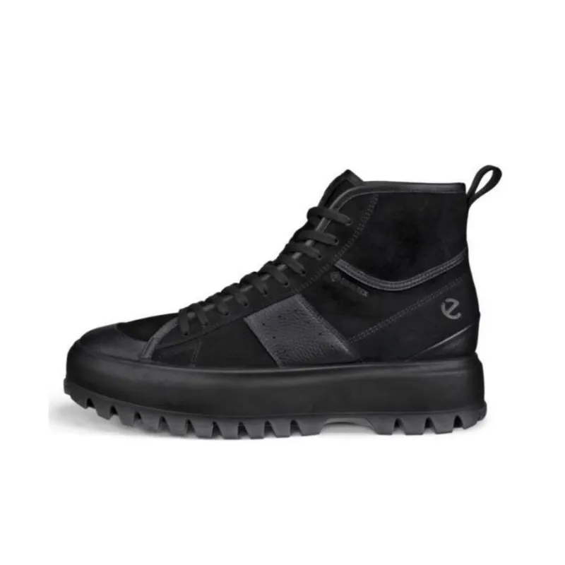 Ecco STREET ACE RUGGED High Top Casual Shoes Men's Black-0