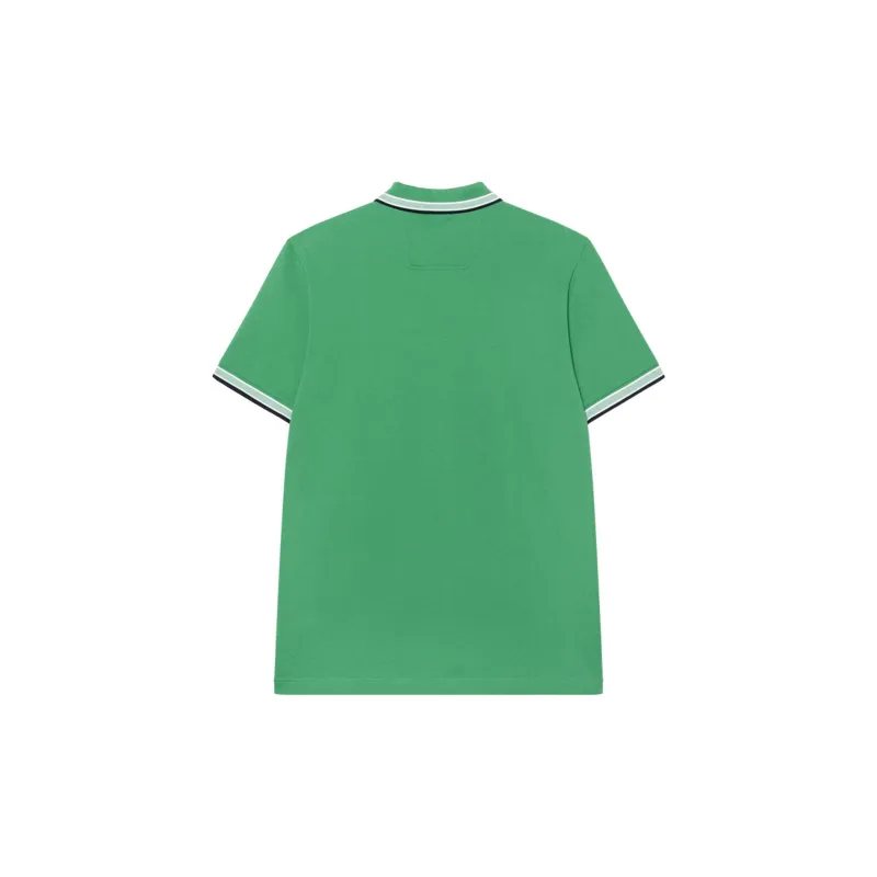 HUGO BOSS Striped Collar Polo Shirt-1