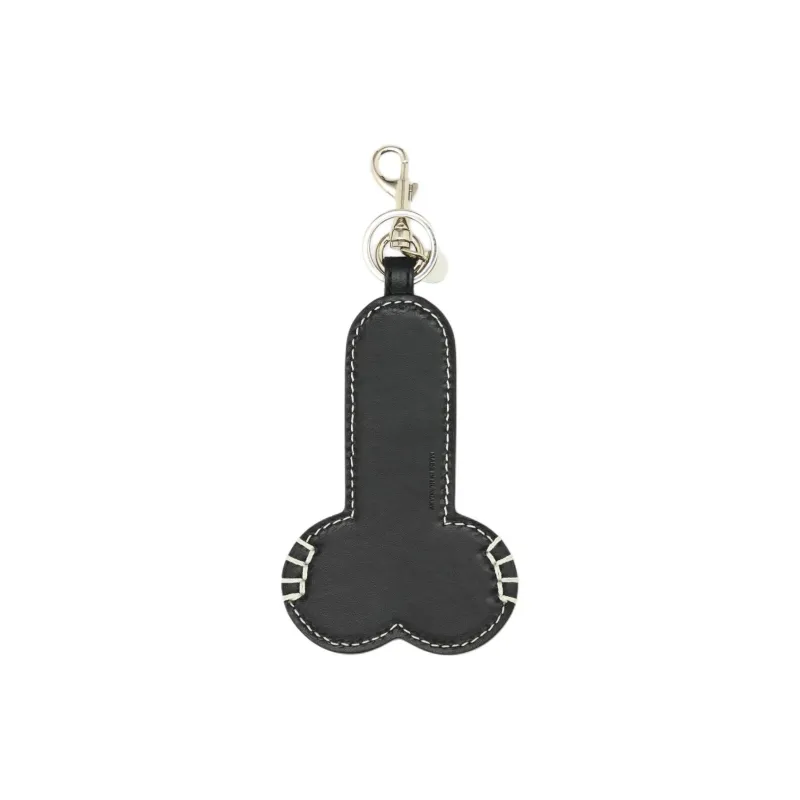 JW Anderson Contrast Topstitch Penis Keyring-0
