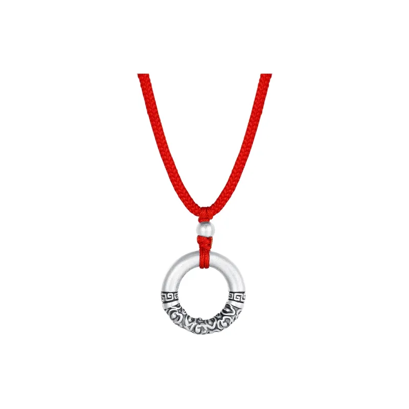 Inker Good Stone 999 Fine Silver Necklaces Unisex-7