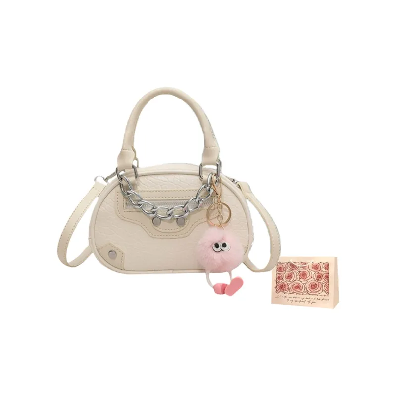 Rainbow Girl PU One Shoulder Handbag Regular Women's White/Black/Pink/Beige/Yellow-0