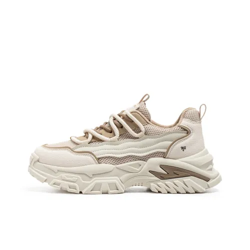 NANJIREN Anti Slip And Wear Resistant Height Increasing Low Top Chunky Sneakers Men's