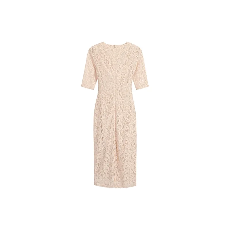 ARIADNAW STUDIO Long Sleeved Dresses Women's Apricot-1