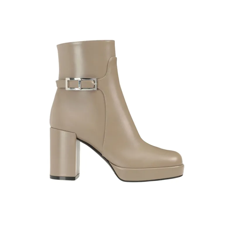 SERGIO ROSSI Sr Nora Ankle Boots 7.5cm Women's Beige-1