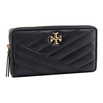TORY BURCH Kira Quilting Leather Wallet Women's Black