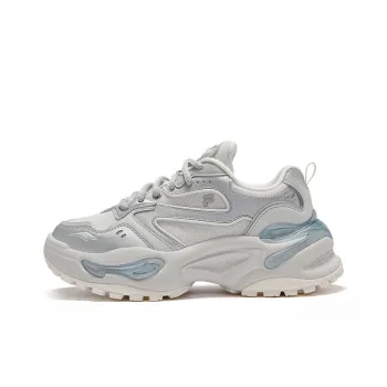 FILA FUSION EVA Gummies Slip Resistant Height Increasing Low Top Casual Shoes Women's Gray