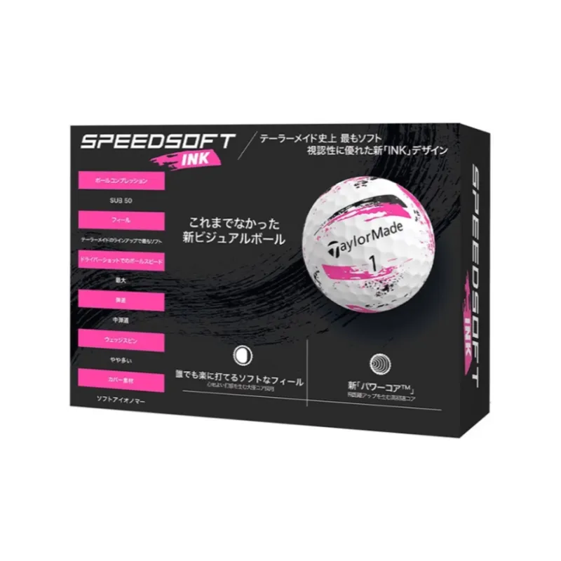 TAYLORMADE Golf Ball Unisex White Pink-1