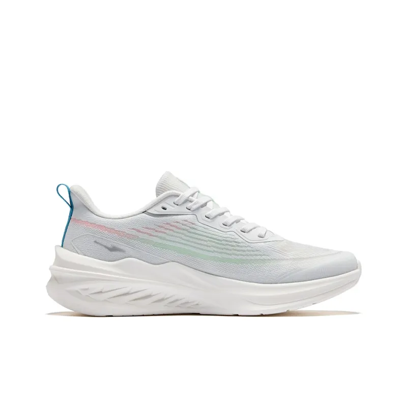 Erke Speedrun 3.0 Cushioning Rebound Low-Top Casual Running Shoes Men's Erke White Fluorescent Lipstick Orange-1