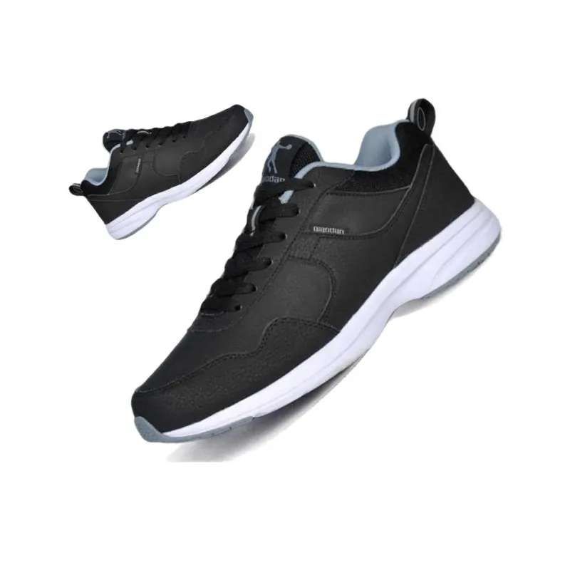 QIAODAN Cushioning Anti Slip And Wear Resistant Low Top Running Shoes Men's Black-1