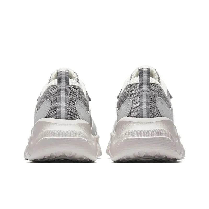 Anta Little Chunky Height Increasing Lightweight Breathable Low Top Casual Shoes Men's Gray-3