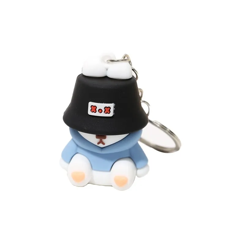 Yi Bu Kang PVC Keychains Unisex-3