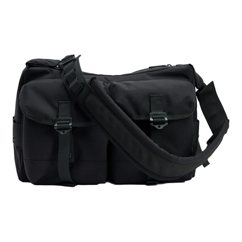 URBAN REVIVO Fabric Crossbody Bag Men's Multicolor-5