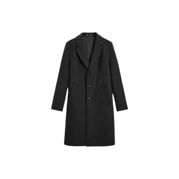 ZARA Coats Men Coal Gray