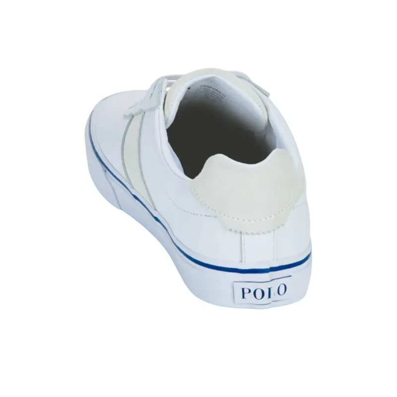 Polo Ralph Lauren Hanford Low Top Skateboard Shoes Men's White-4