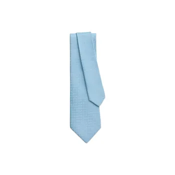 HERMES Silk Ties Men's Light Blue