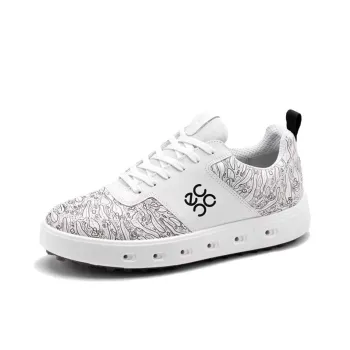 Ecco Street 720 Series Cushioned Slip-Resistant Low-Top Golf Shoes Men's White