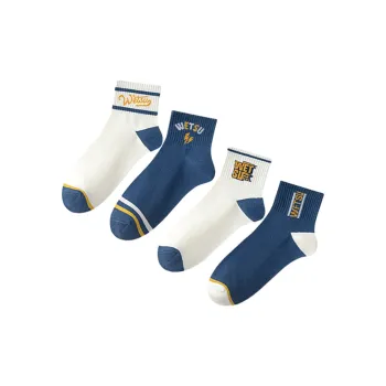 Cotton Gene Mid Calf Socks Men's 4 Pack
