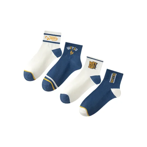 Cotton Gene Mid Calf Socks Men's 4 Pack