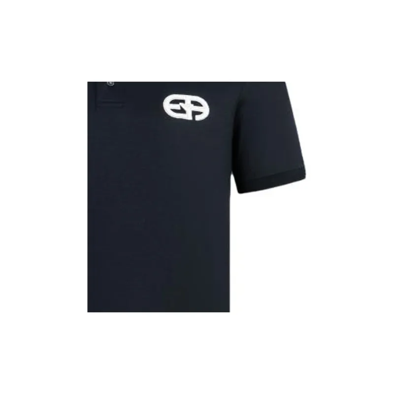 EMPORIO ARMANI Logo patch Button fastening Polo Shirt-3