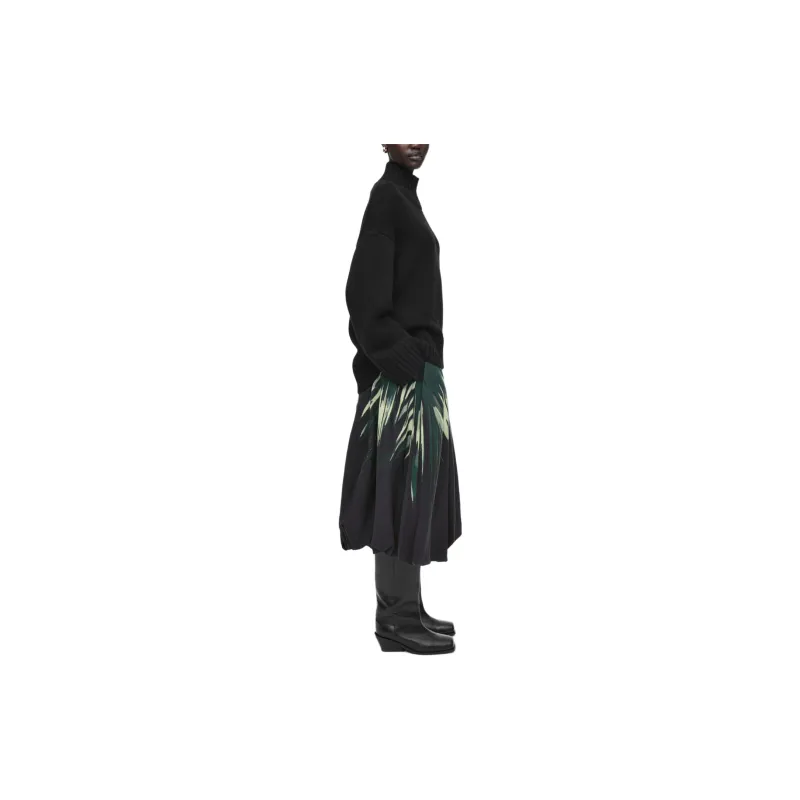 COS Casual Long Skirts Women's Black-3