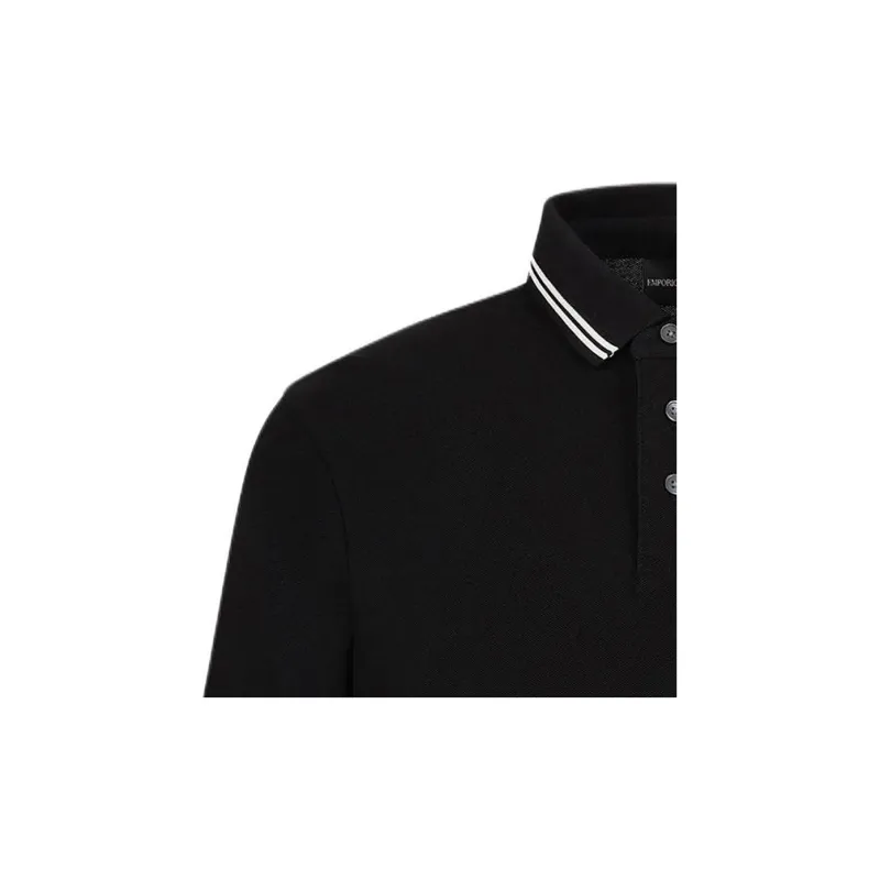 EMPORIO ARMANI Jersey Polo Shirt With Placed Logo-6