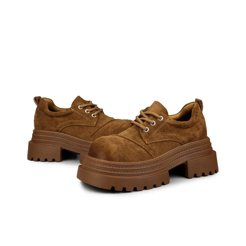 N6N8 Casual Single Shoes Chunky Heel Women's-11