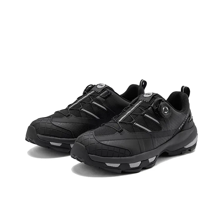 PONY Anti Slip Wear Resistant Low Top Trail Running Running Shoes Men's Black-1