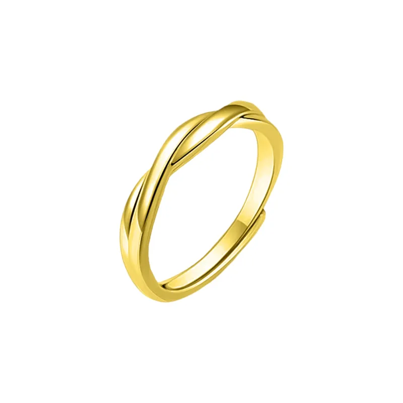MAGICPOLE 925 Sterling Silver Rings Unisex Gold-0