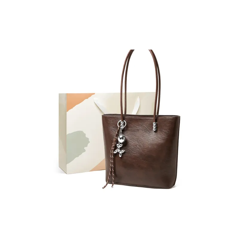 15 MINS Synthetic Leather Shoulder Bag Handbag Regular Women's Coffee/Black-0
