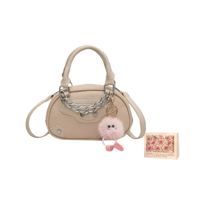 Rainbow Girl PU One Shoulder Handbag Regular Women's White/Black/Pink/Beige/Yellow-18