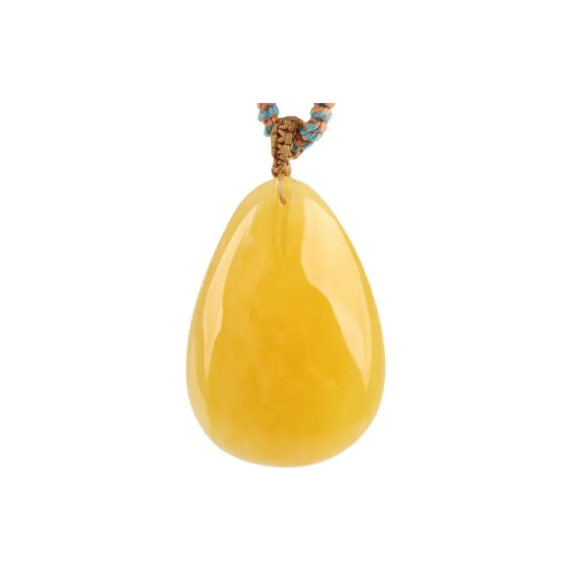 Oushuo Jewelry Amber Beeswax Necklaces Unisex-0