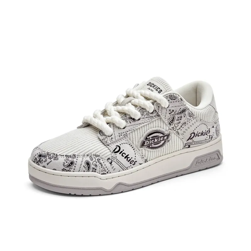 Dickies Anti Slip Wear Resistant Lightweight Breathable Low Top Skateboard Shoes Men's Snow Mountains Gray-1