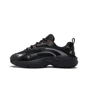 FILA FUSION Anti-Slip Wear-Resistant Low-Top Casual Shoes Women's Black Gray