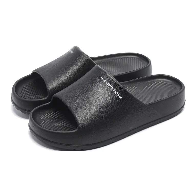 HLA Summer Platform Squashy And Bouncy Feeling Men's Sandals Bathroom Bathing Home Indoor Slippers Couple's Sandals-0