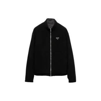 PRADA SS25 Spring Summer Men's Clothing Collection Cashmere Sweater Men's Black