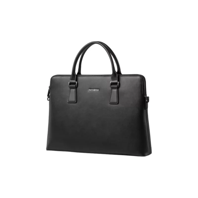 SAMSONITE Artificial Leather Laptop Bag Medium Size Men's Black-1