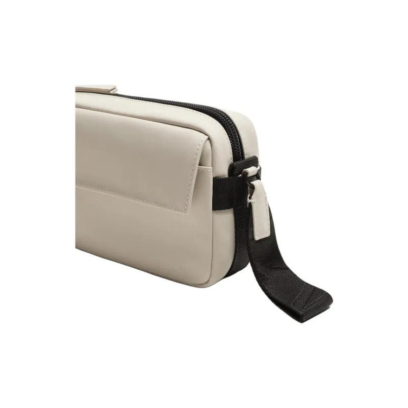 ZARA Polyurethane Shoulder Bag Crossbody Bag Men's Beige-2