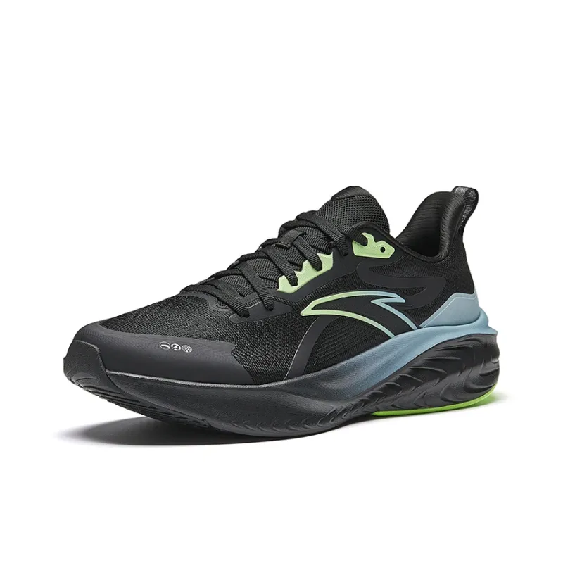 Anta Rebound Height Increasing Lightweight Low Top Casual Running Shoes Men's Black-1