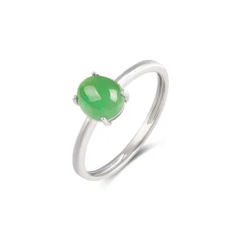 TAMINA Glutinous Jade Rings Women's